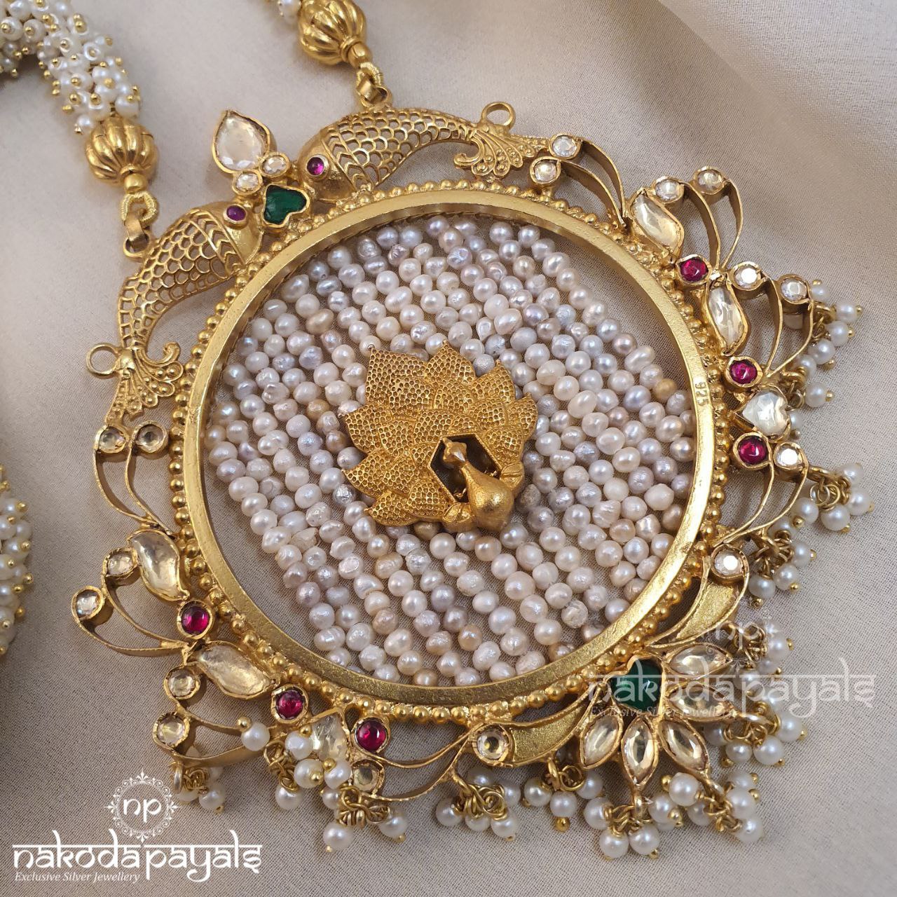 Fish Pearly Neckpiece (Gn3595)