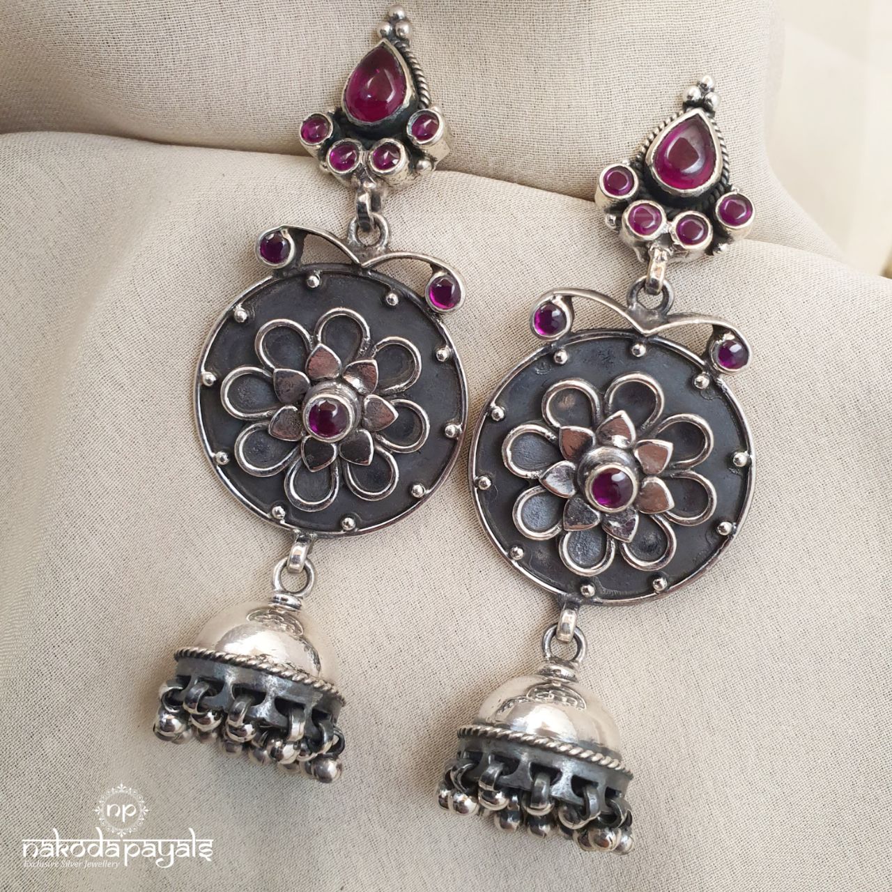 Tilak Studded Jhumka