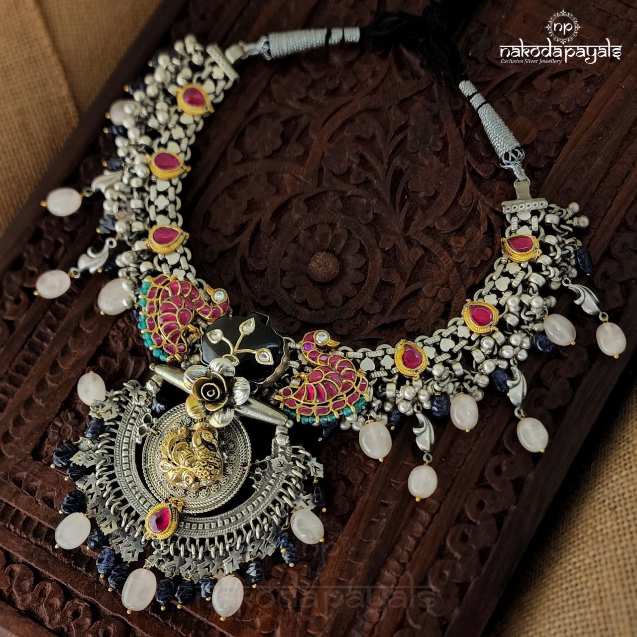 Rosequartz Drops Neckpiece (N6796)