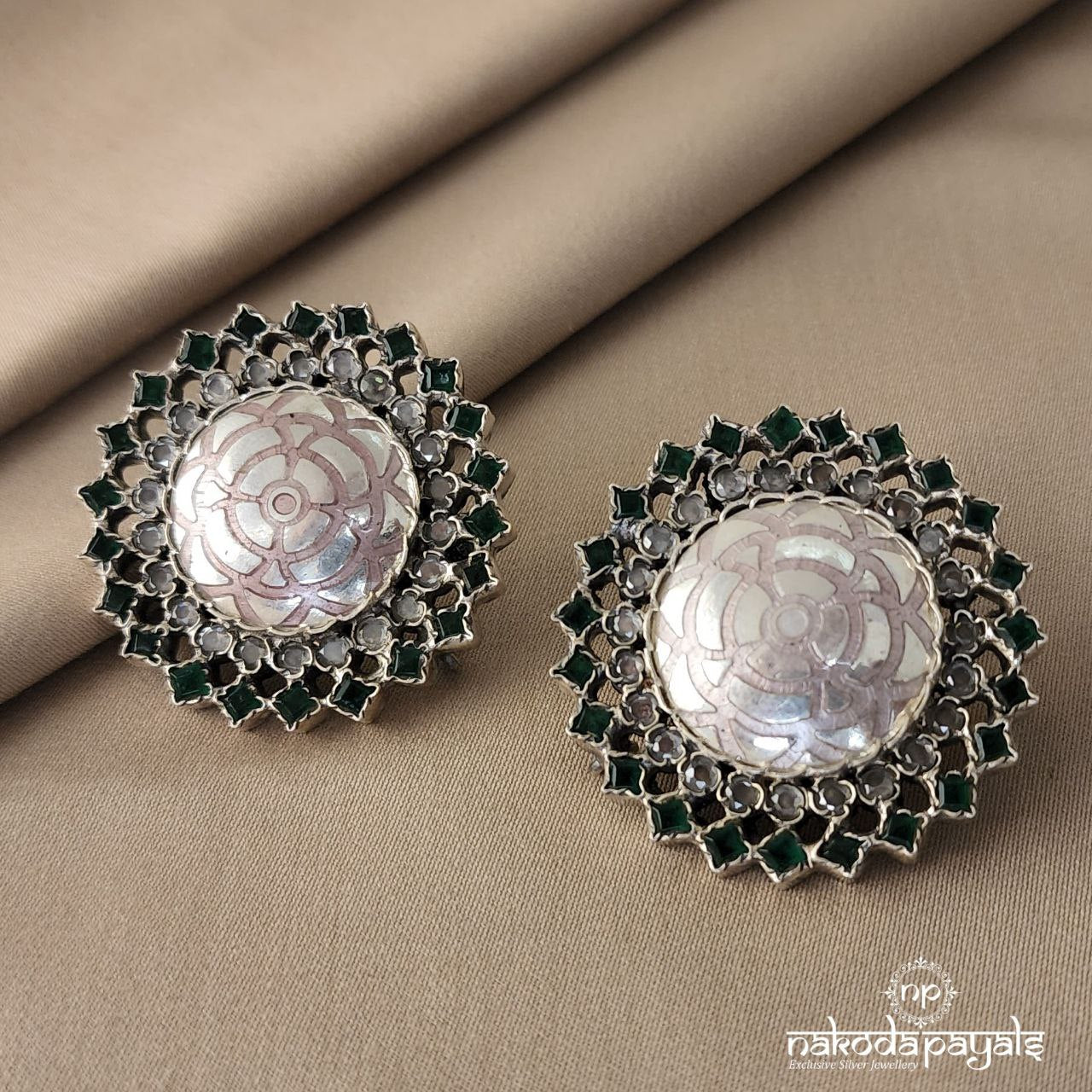 Blossom Green Studs (S4386)