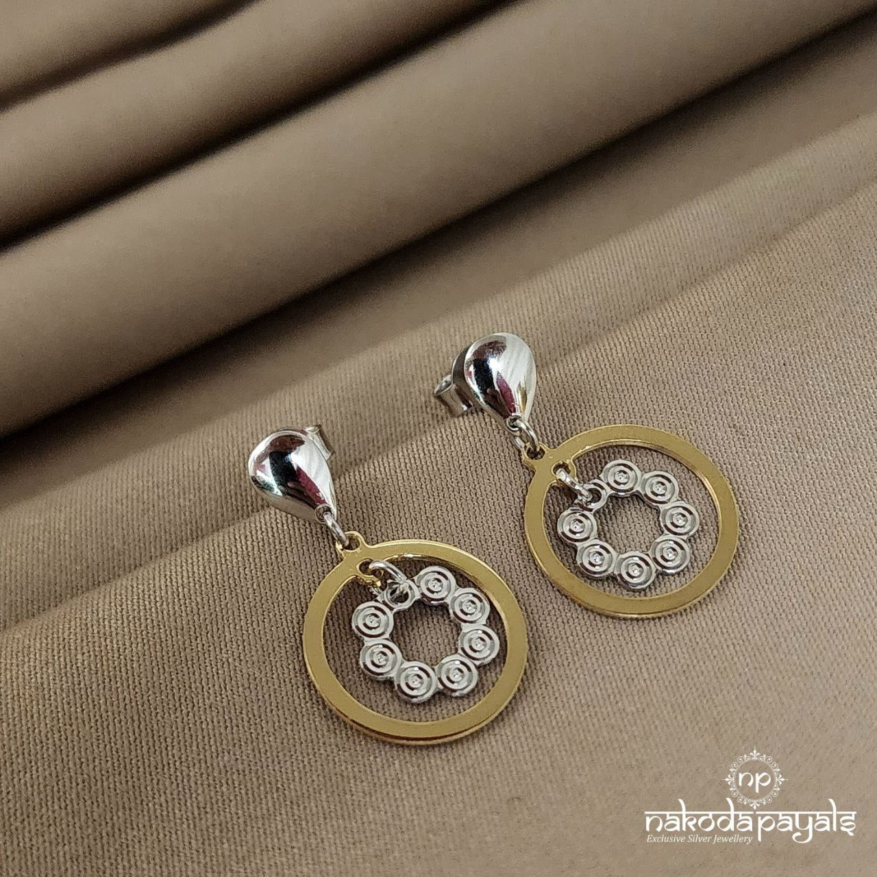 Dual Tone Earrings (ST1213)