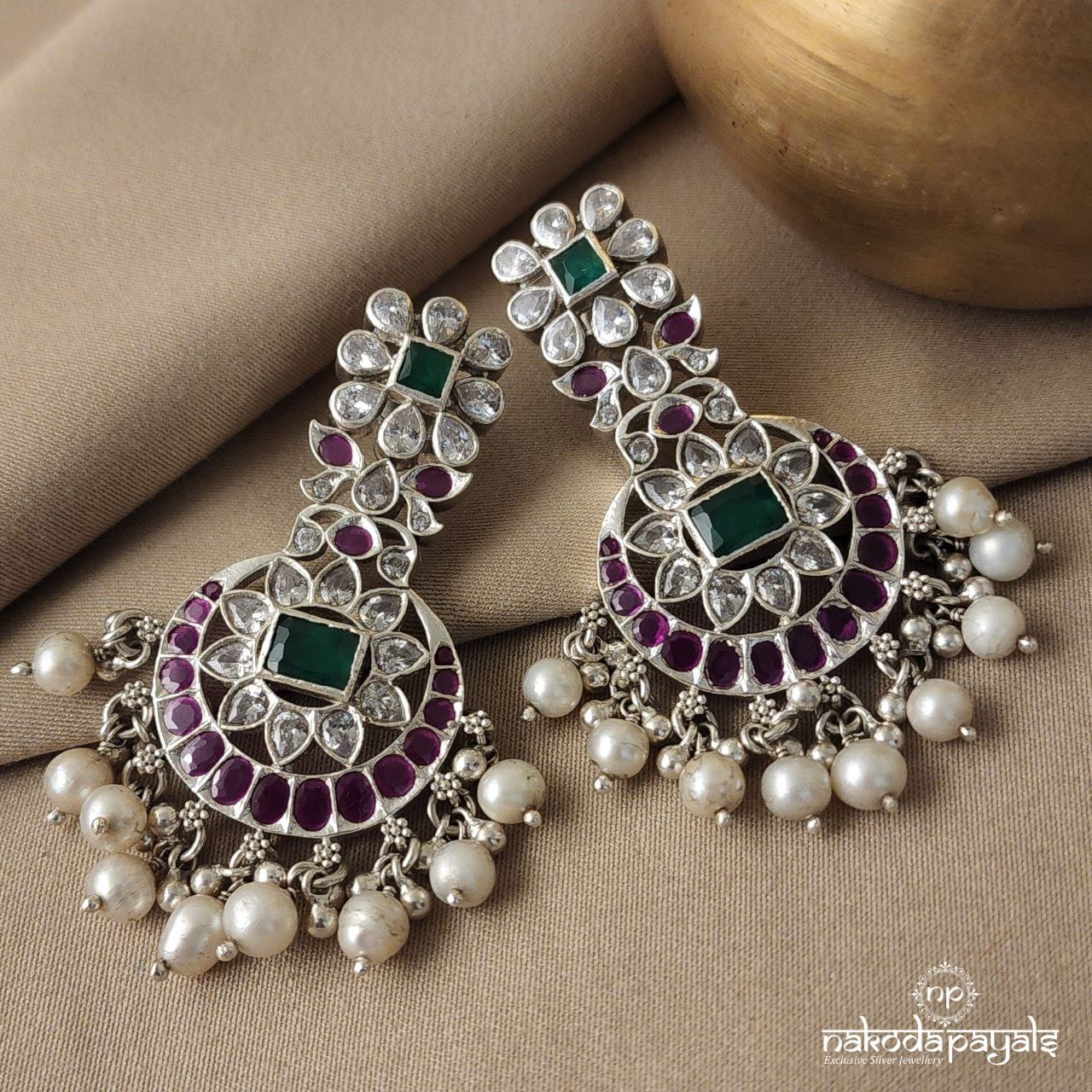 Floral Moon Chandbali (C6780)