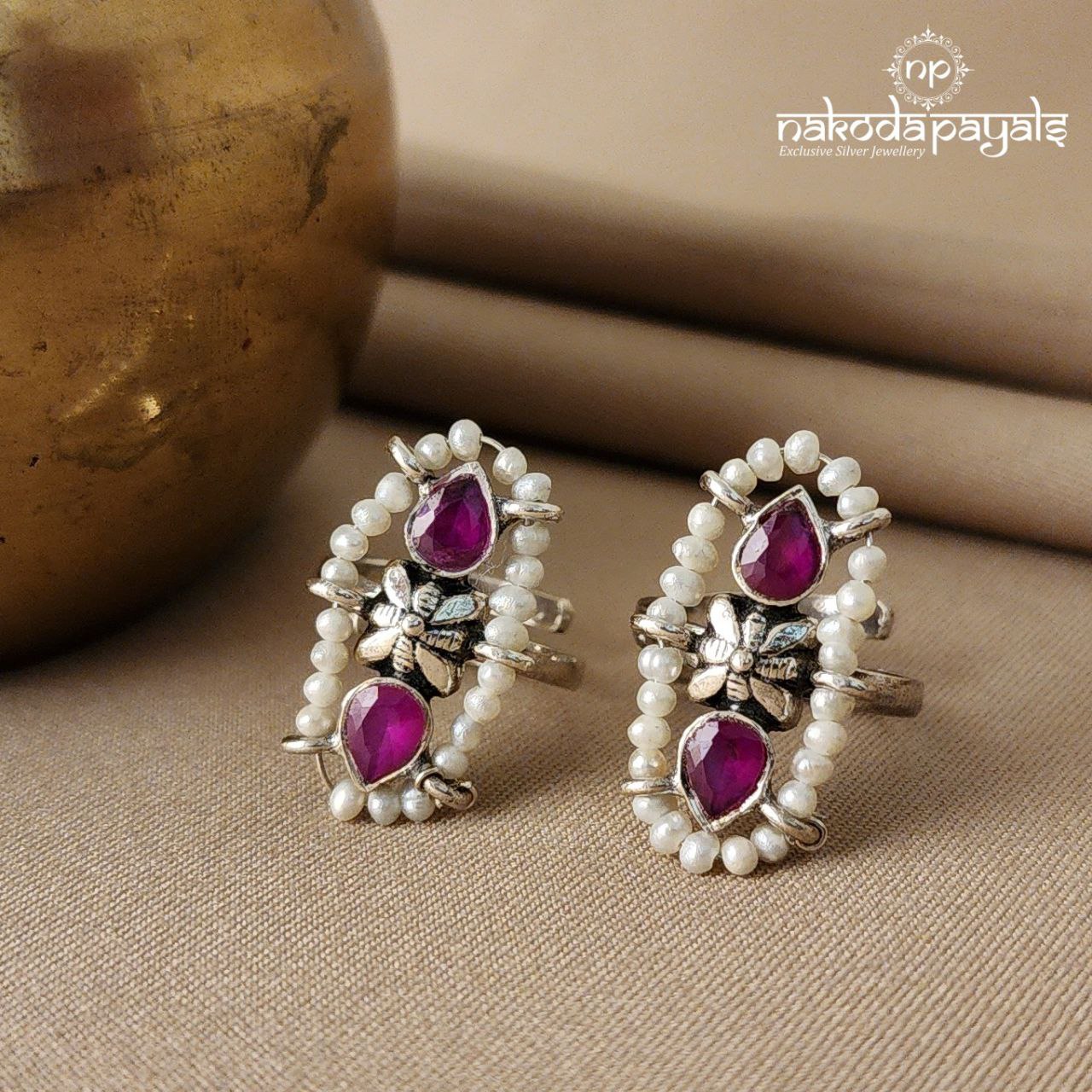 Ruby Drop Toerings (T2442)