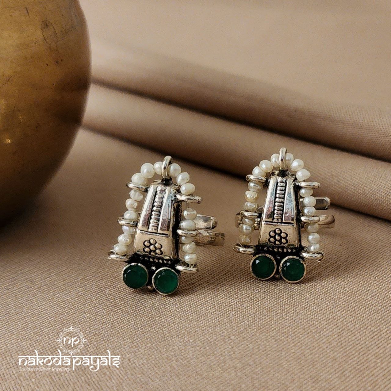 Green Pearly Toerings (T2448)