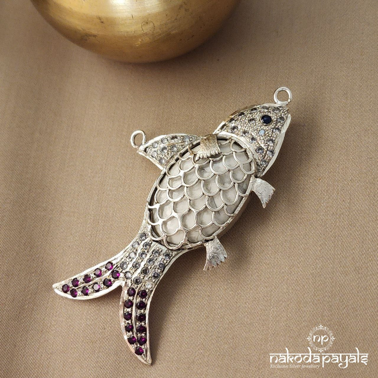 Fish CZ Pendant (P1869)