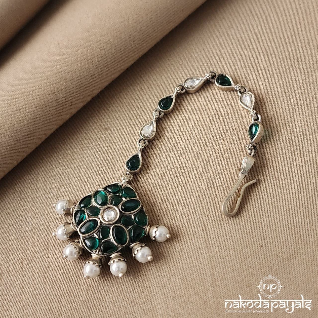 Green Maang Tikka (M0332)
