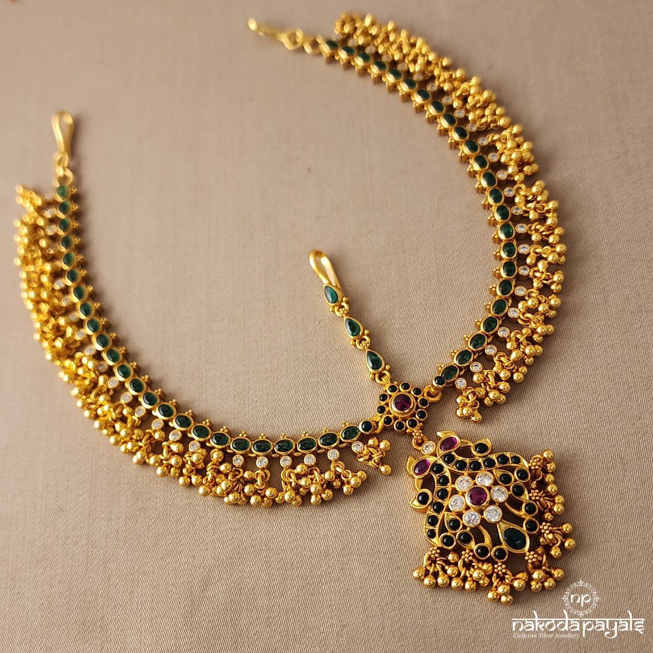 Green Peacock Matha Patti (GM0667)