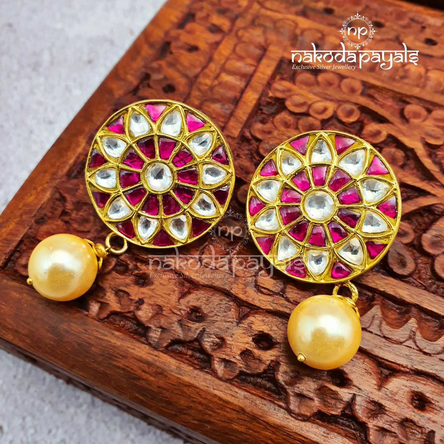 Traditional Kundan Studs