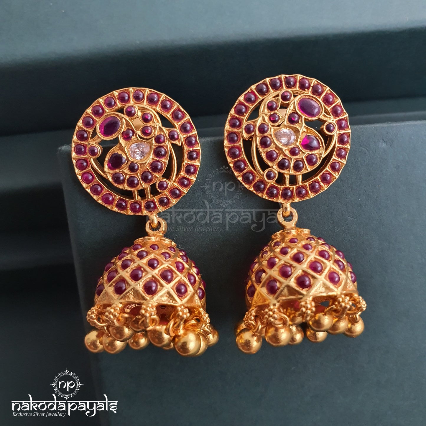 Tantalizing Peacock Jhumki