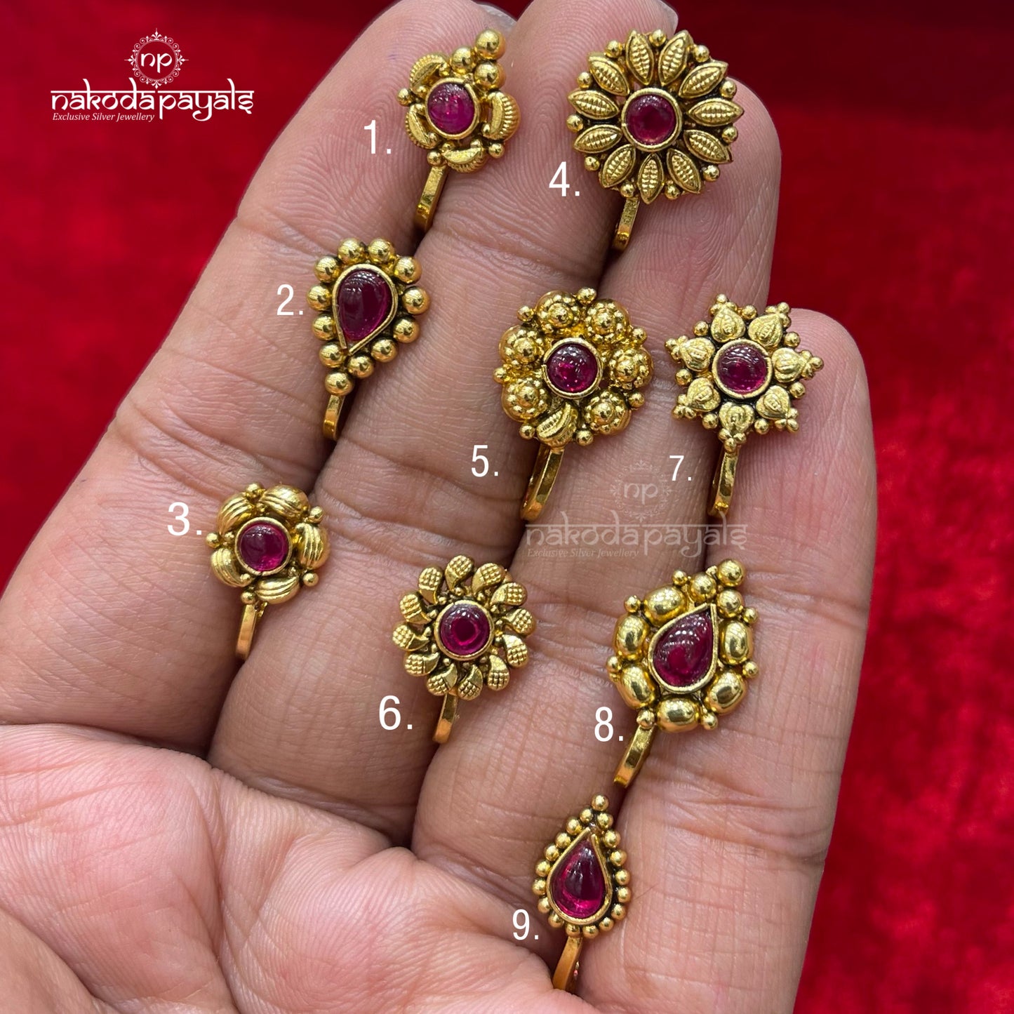 Gold plated clipon (Np0256)