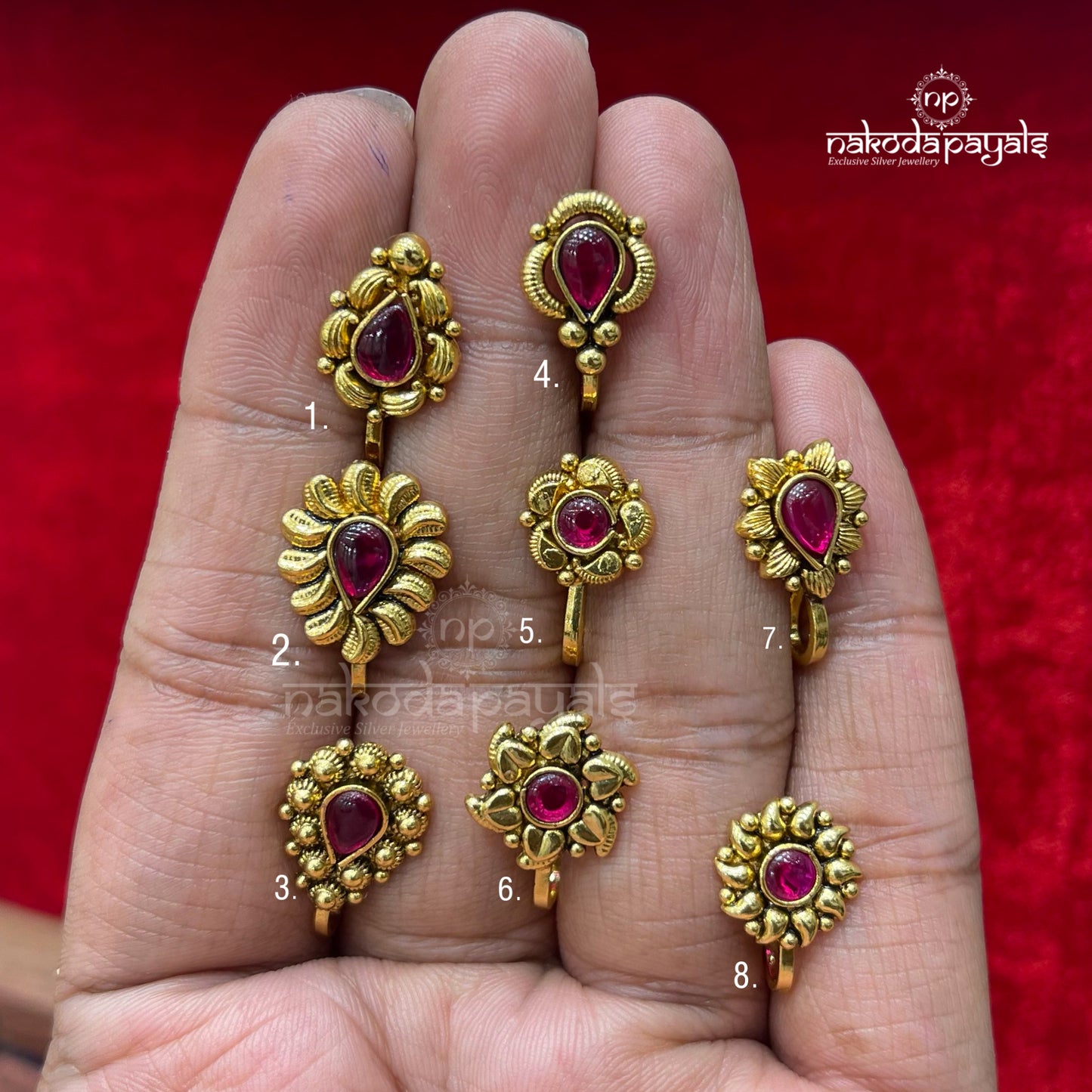 Gold plated clipons (Np0267)