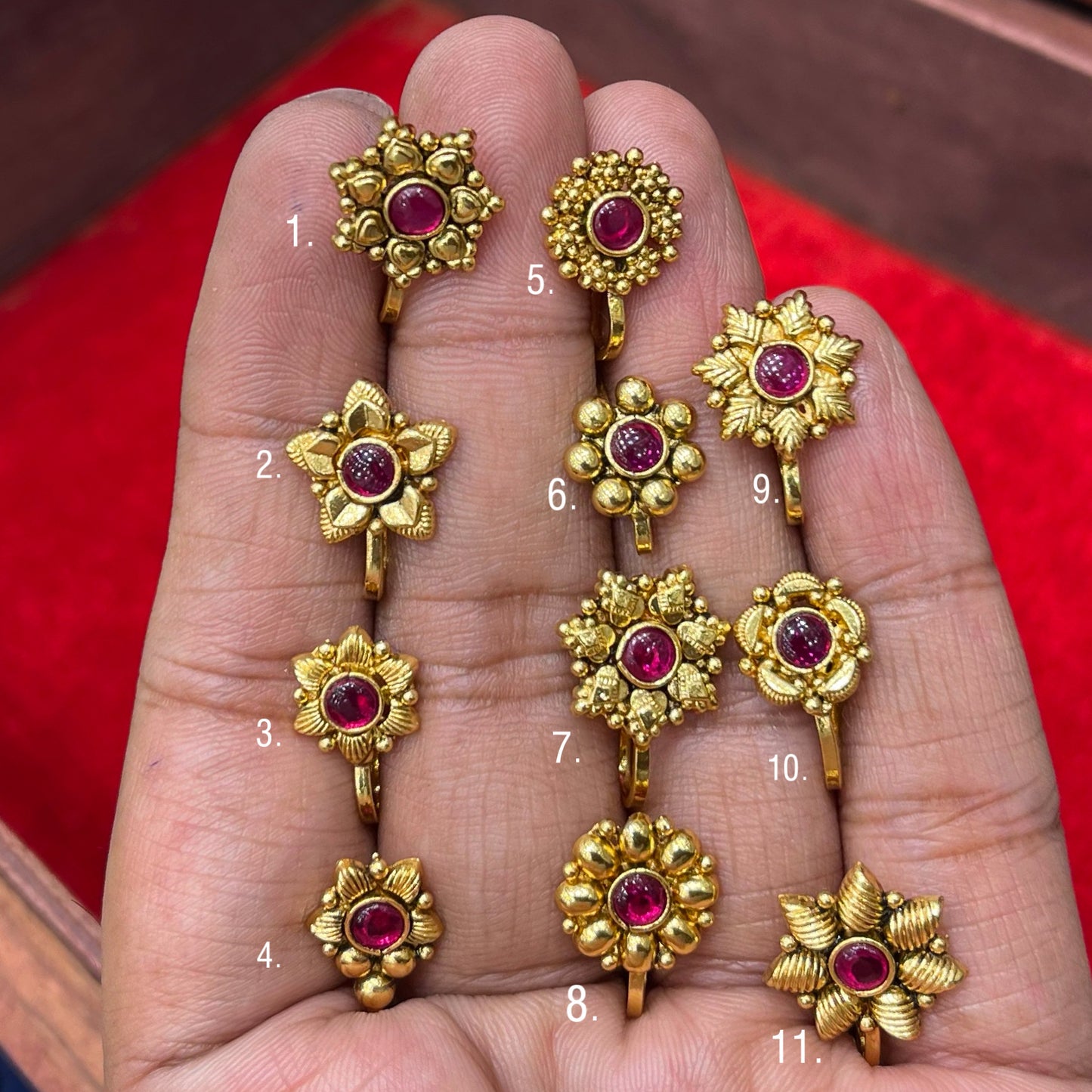 Gold plated clipons (Np0254)