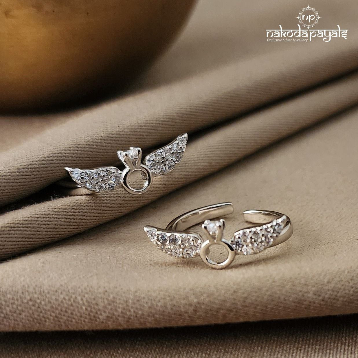 Angel Wings Toerings Pair (T2524)