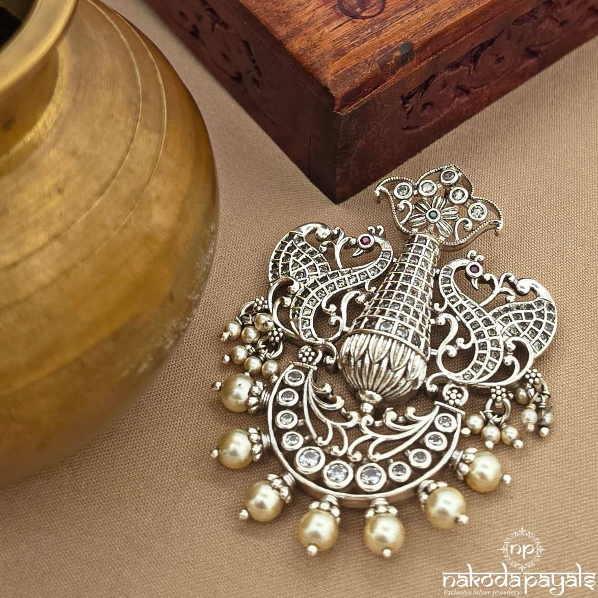 Fabulous Peacock Pearl Pendant (P2611)
