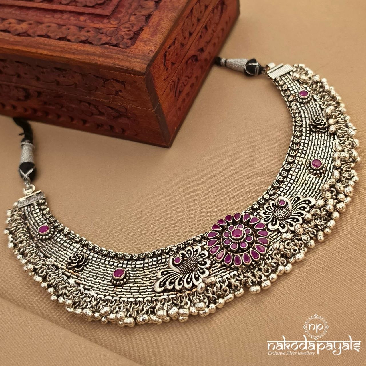 Twin Peacock Neckpiece (N11896)