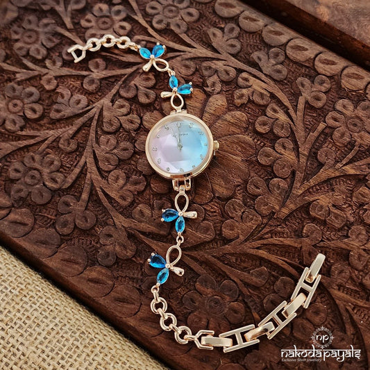 Butterfly Bow Rose Gold Watch (W0257)