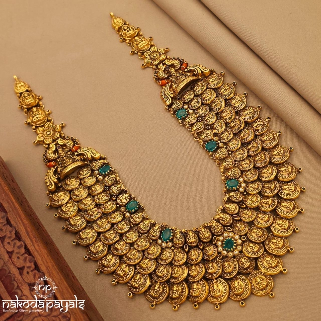Gracious Green Kasu Neckpiece (Gn10732)