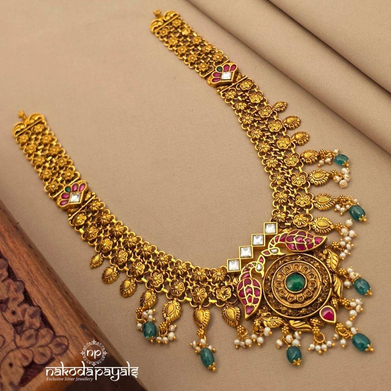 Twin Birdie Kundan Neckpiece (Gn10773)