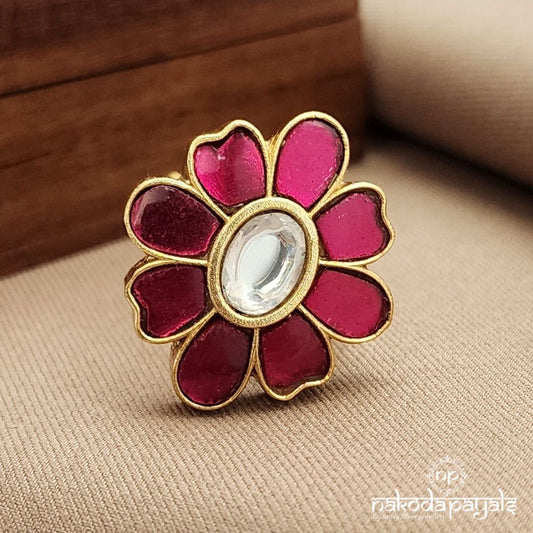 Rose Petals Finger Ring (F2841)