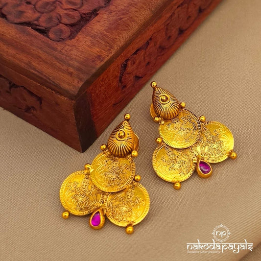 Pink Leafy Studs (Ge10567)