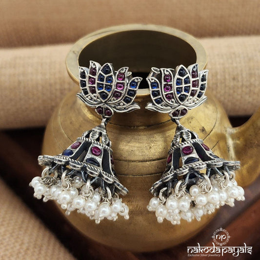 Amethyst Lotus Jhumka(J1220)