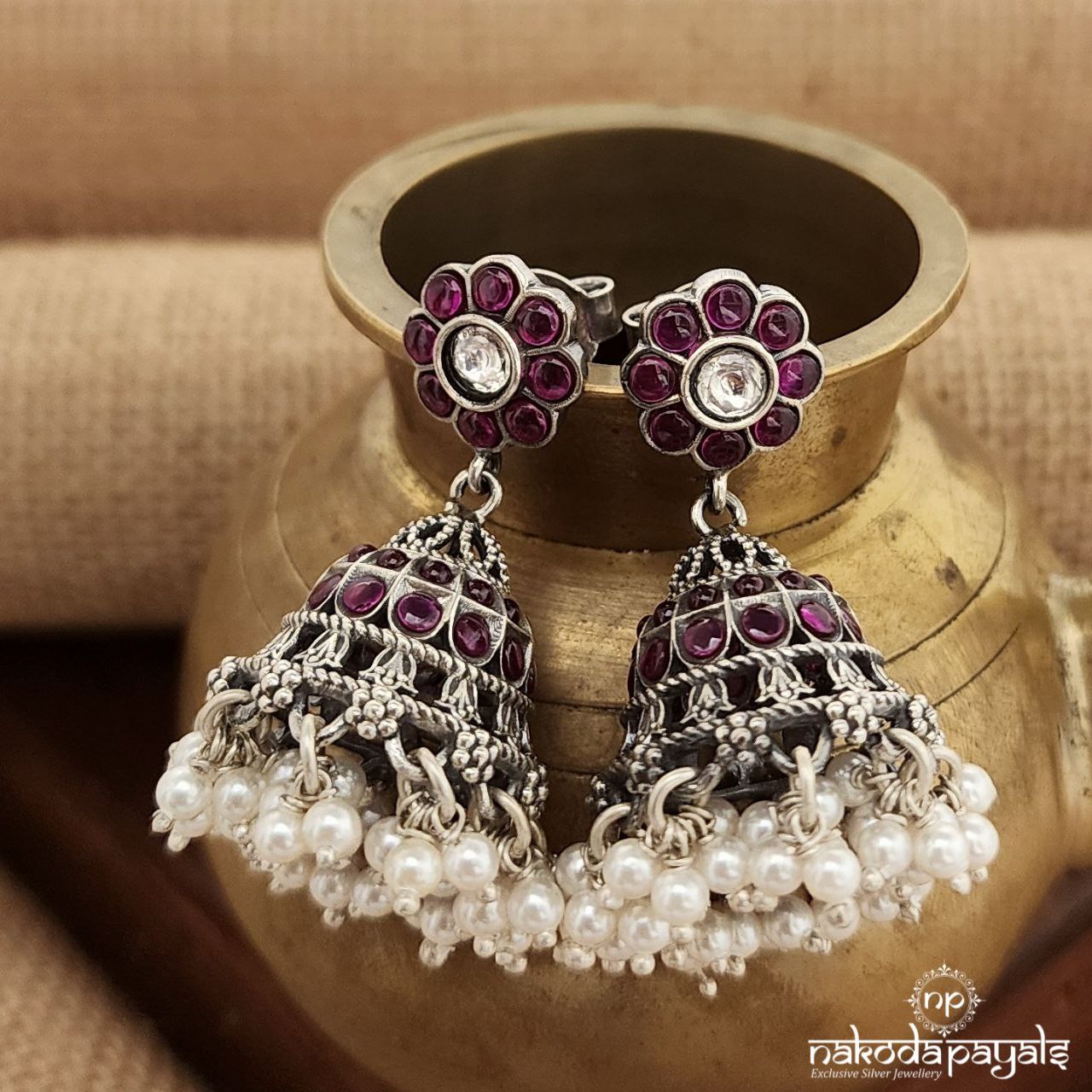 Floral Guttapusalu Jhumka(J1226)
