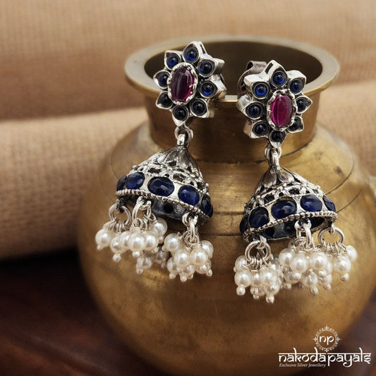 Blue Coned Jhumka (J1313)