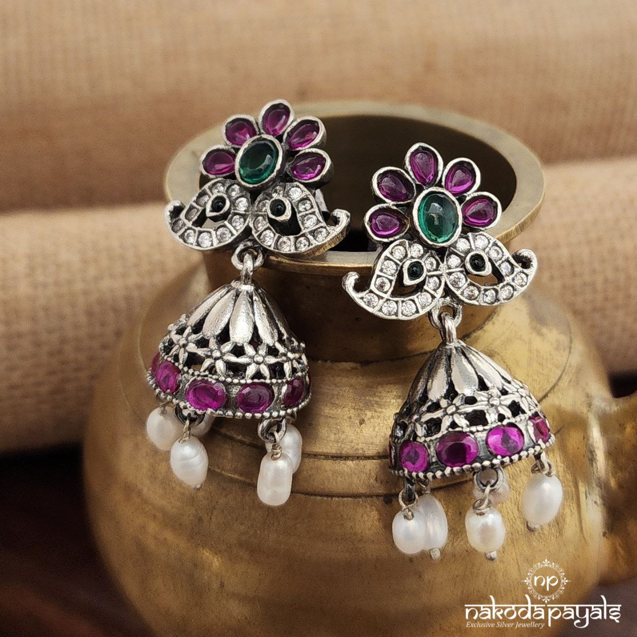 Twin Mango Jhumka (J1301)