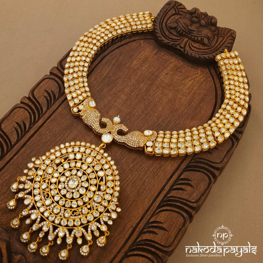 Elephant Detachable Pendant Moissanite Neckpiece (Gn11122)