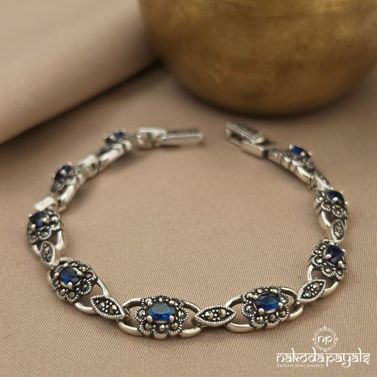 Bluish Marcasite Bracelet (Br1720)