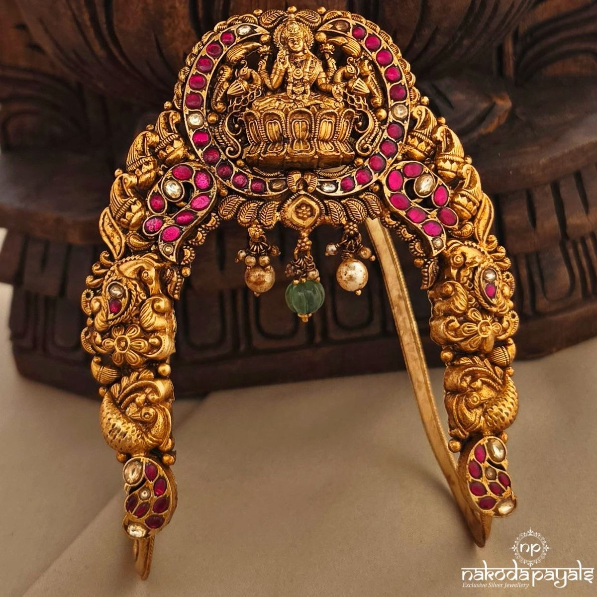 Divine Lakshmi Kundan Armlet (Ha0195)
