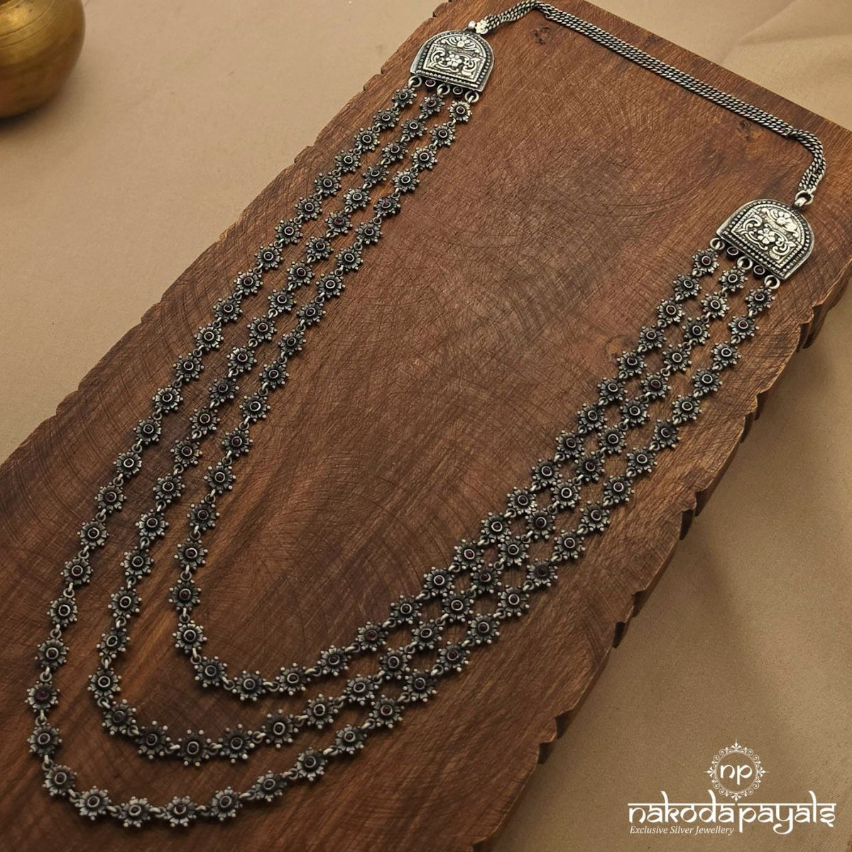 Boho Three Layered Floral Neckpiece (N12220)