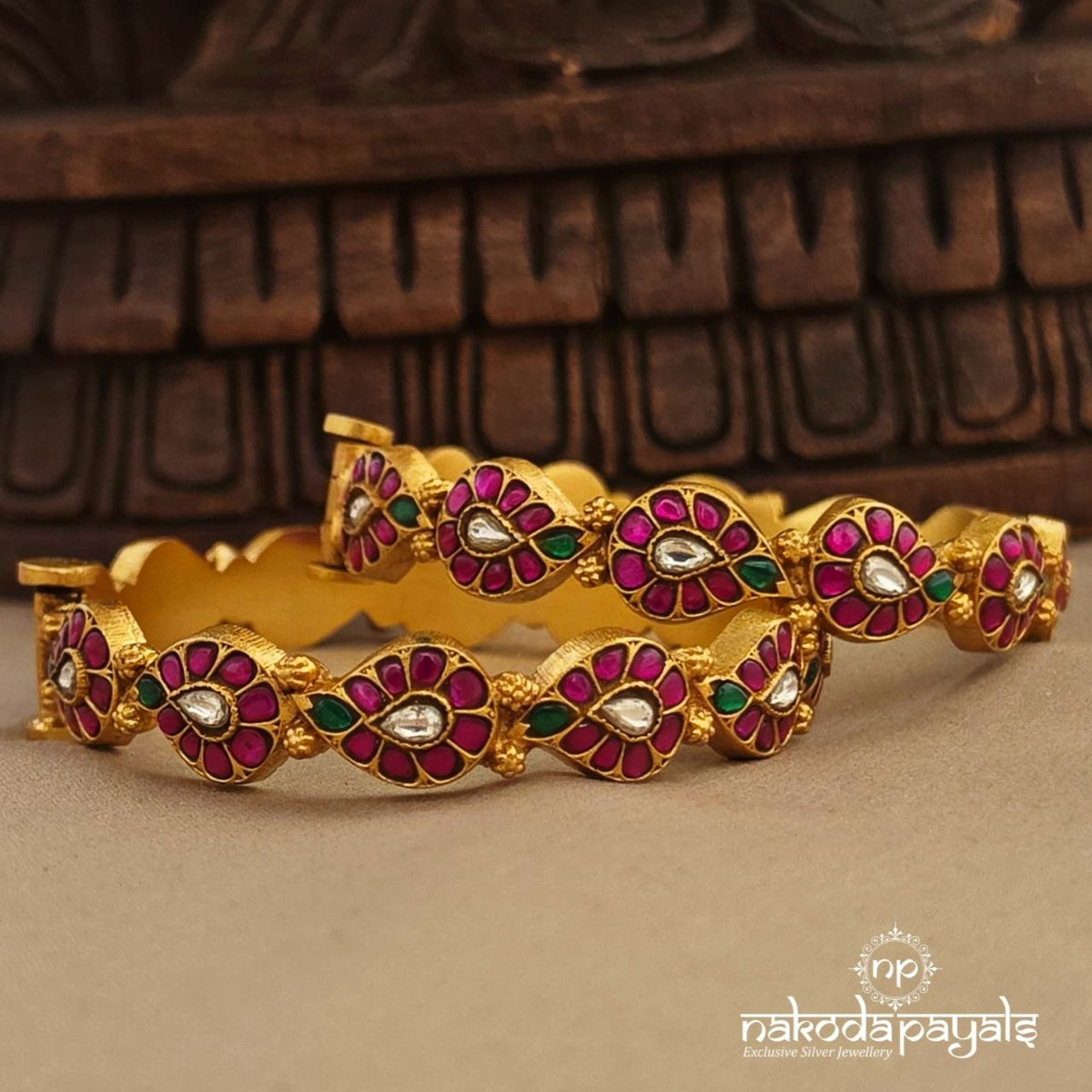 Pink Mango Kundan Kada (Gk3429)