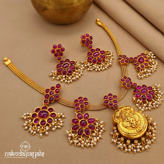 Traditional Kemp Neckpiece With Earrings (Gn10351)