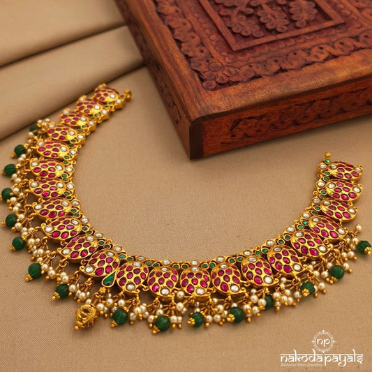 Elegant Reversible Kundan Neckpiece (Gn10407)