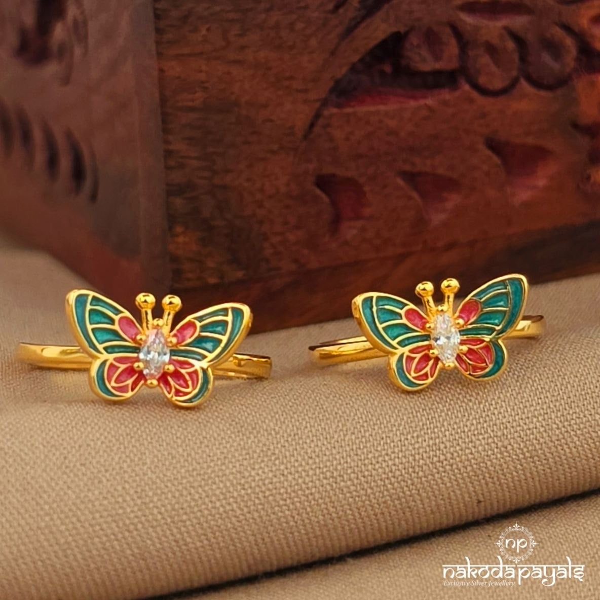 Butterfly Toerings (T4942)