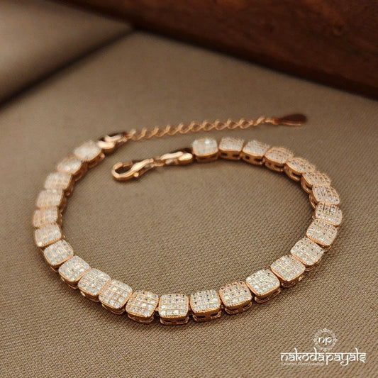 Square Rose Gold Bracelet (St3751)