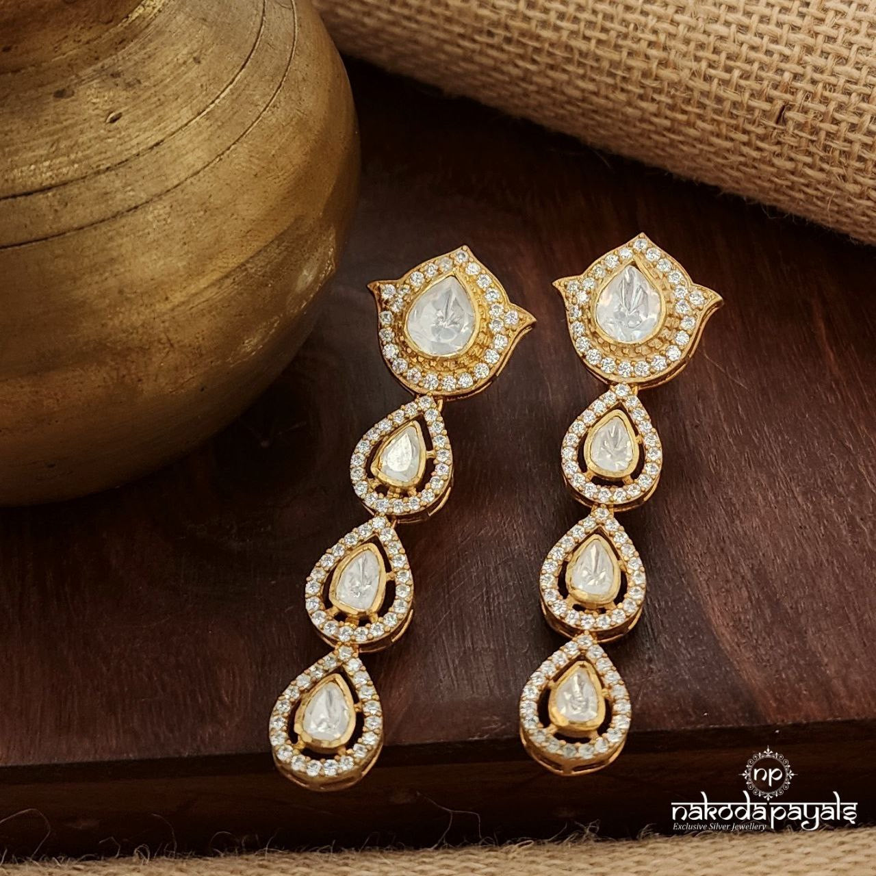 Timeless Spark Moissanite Earrings (Ge9647)