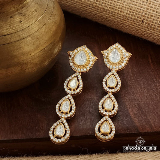 Timeless Spark Moissanite Earrings (Ge9647)