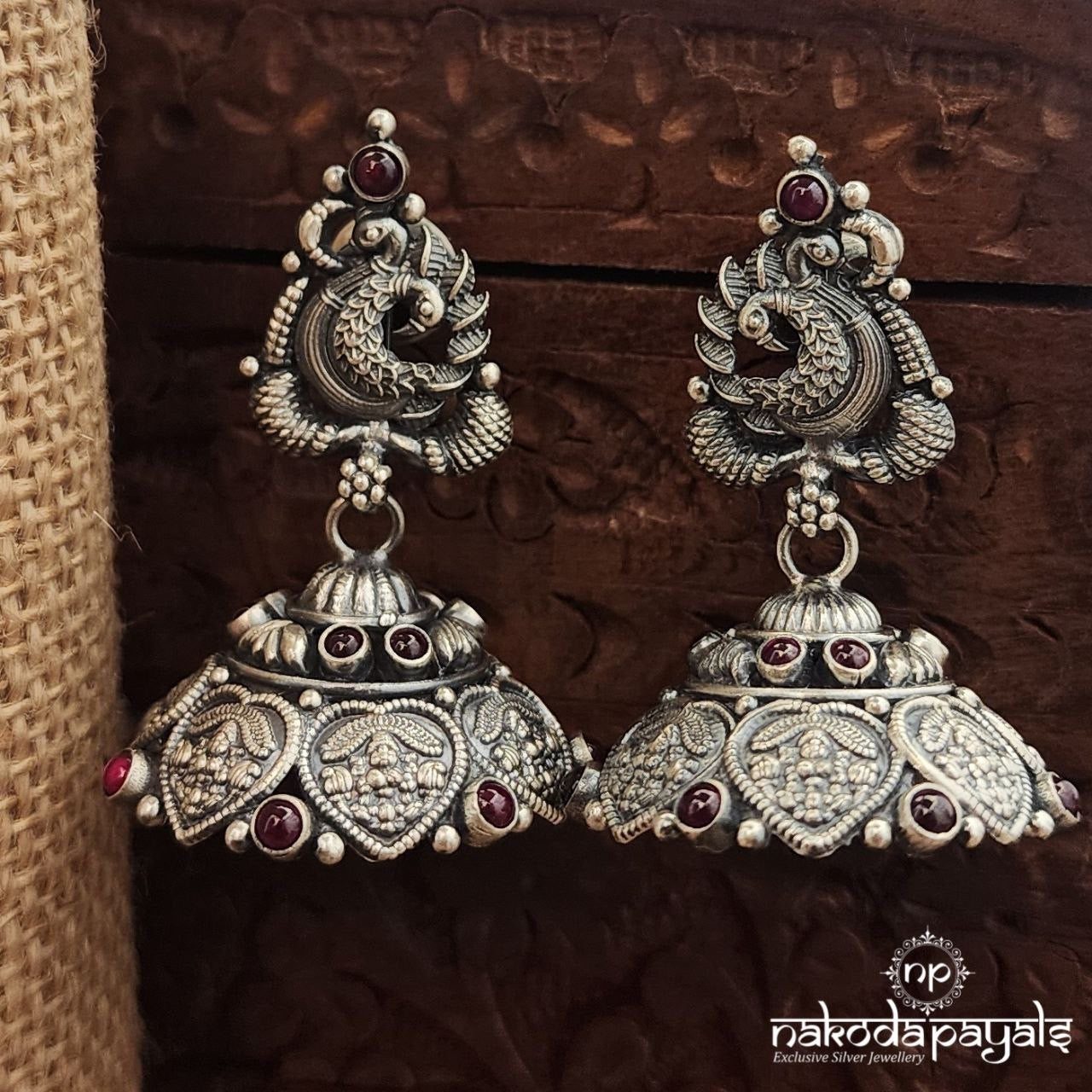 Peacock Jhumka (J1536)