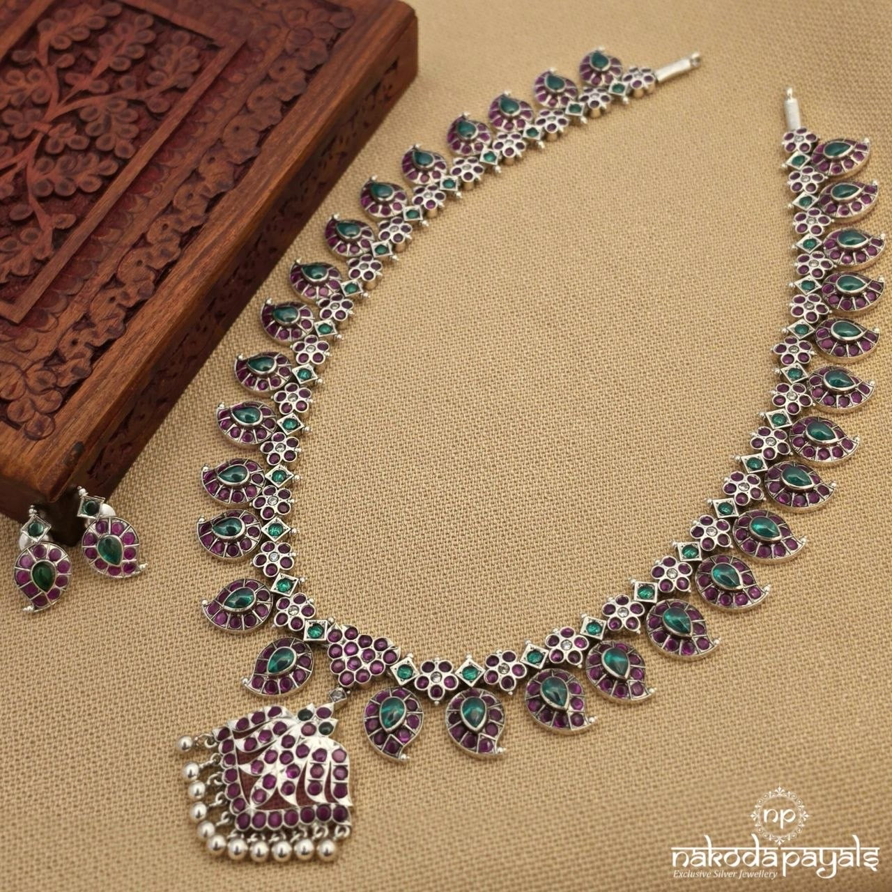 Mango Ball Drops Neckpiece (N12048)