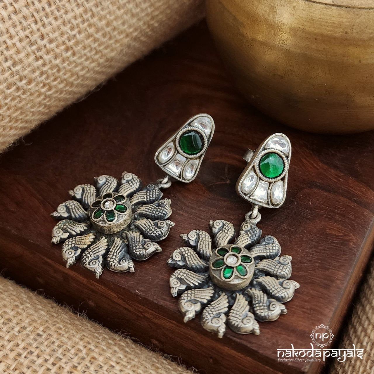 Peacock Heritage Chandbali (C3568)