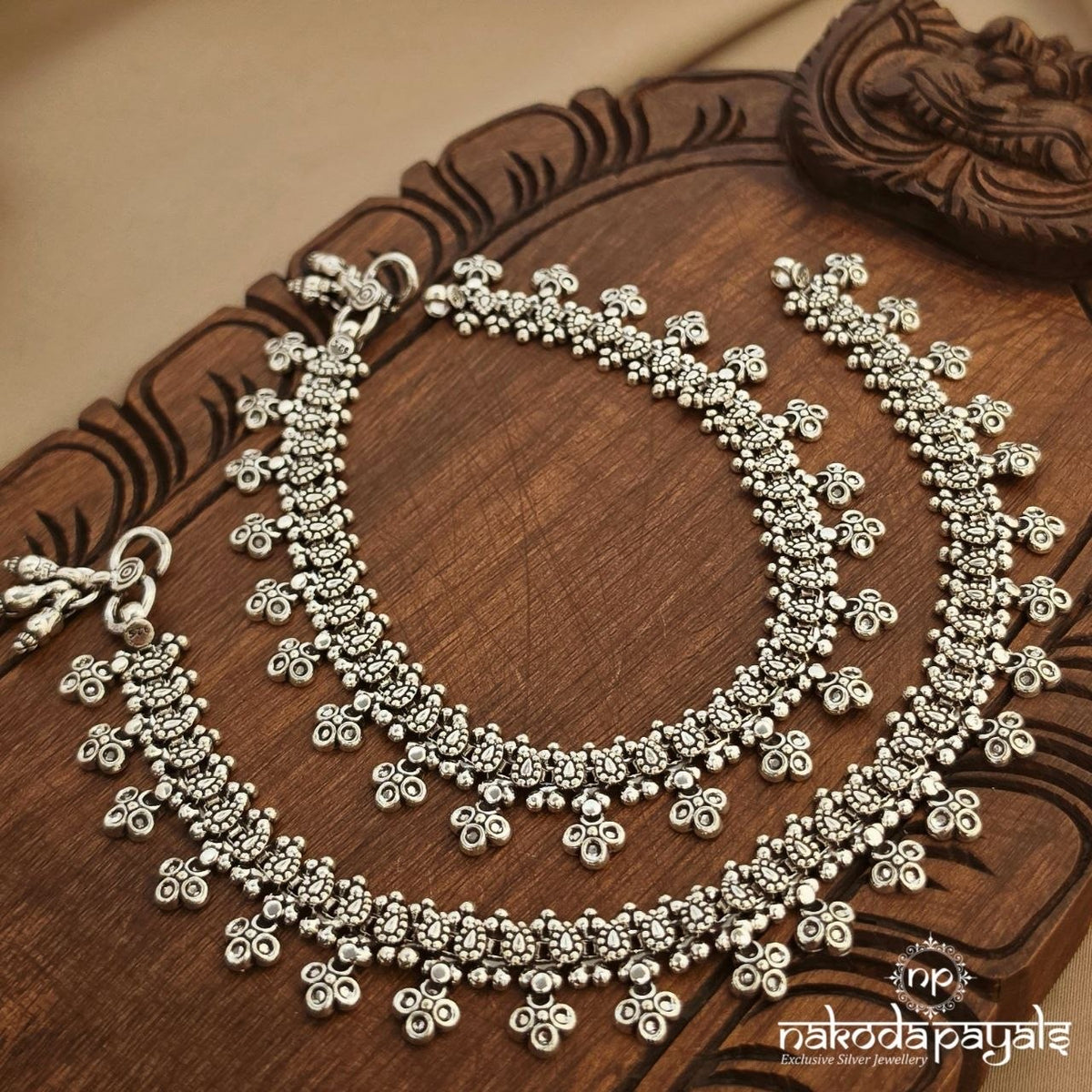 Floral Drop Anklet (A7148)