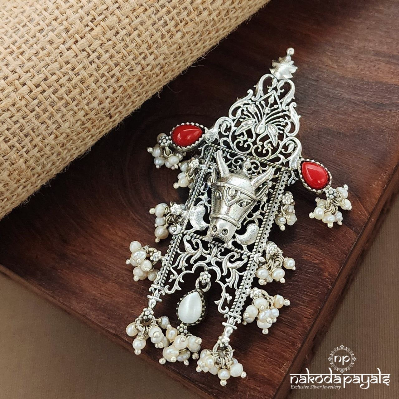 Coral Cow Pendant (P2535)