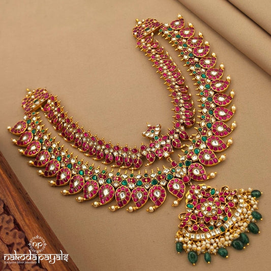 Stunning Double Layered Mango Neckpiece (Gn10726)