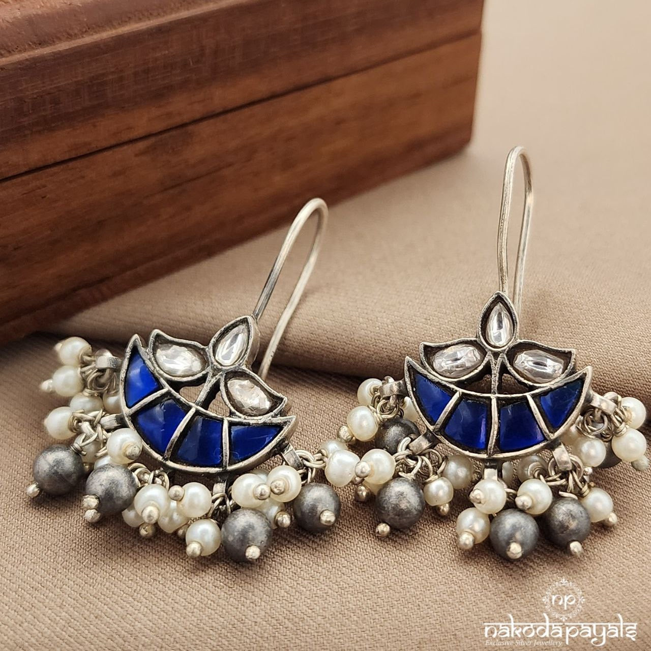 Blue Moon Pearl Earrings (C3602)