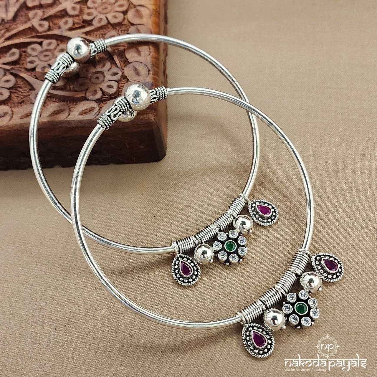 Charms Drop Ankle Kada Pair (A2320)