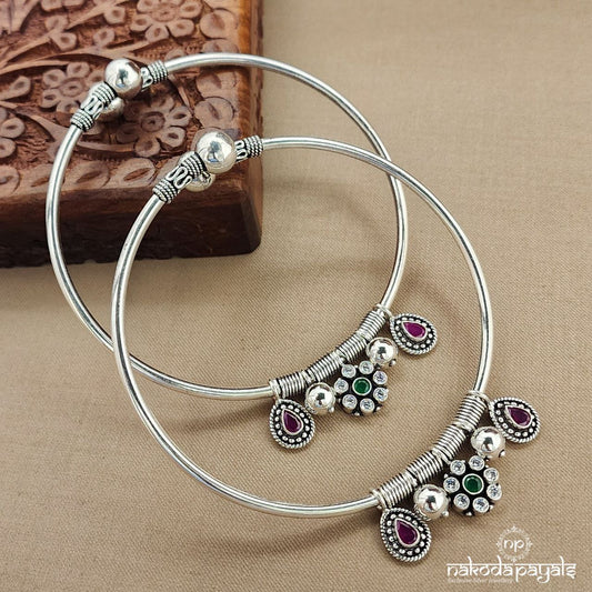 Charms Drop Ankle Kada Pair (A2320)