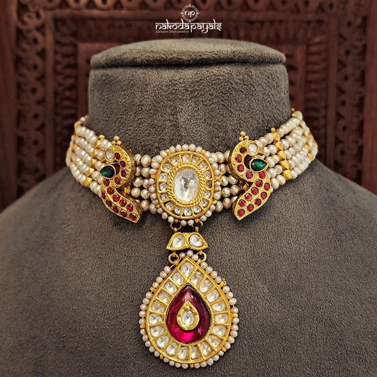 Ruby Drop Kundan Choker (Gn9183)