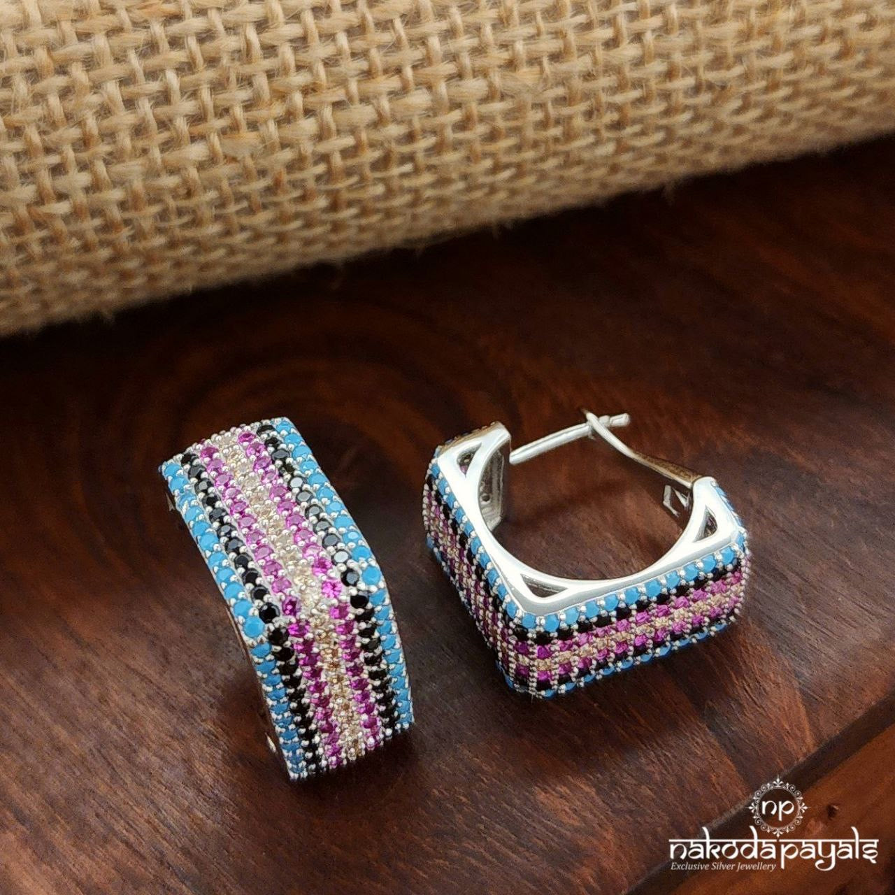 Multicoloured Glimmer Earrings (St3630)